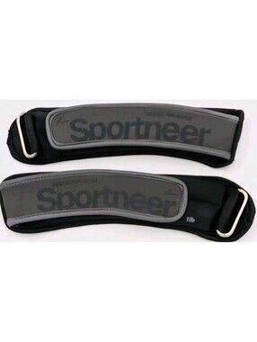 Sportneer 1 lb Ankle Weights Pair Adjustable Black Walking Fitness Gym